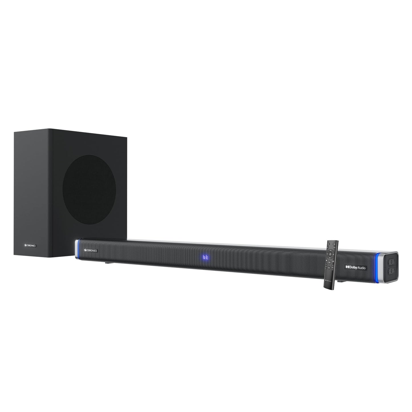 ZEBRONICS Juke BAR 7600 Soundbar, 300 Watts, 5.1 Surround, Dual Rear Satellites, Triple Driver Soundbar, 6.5"" Subwoofer, Bluetooth | HDMI (ARC) | Optical | USB | AUX