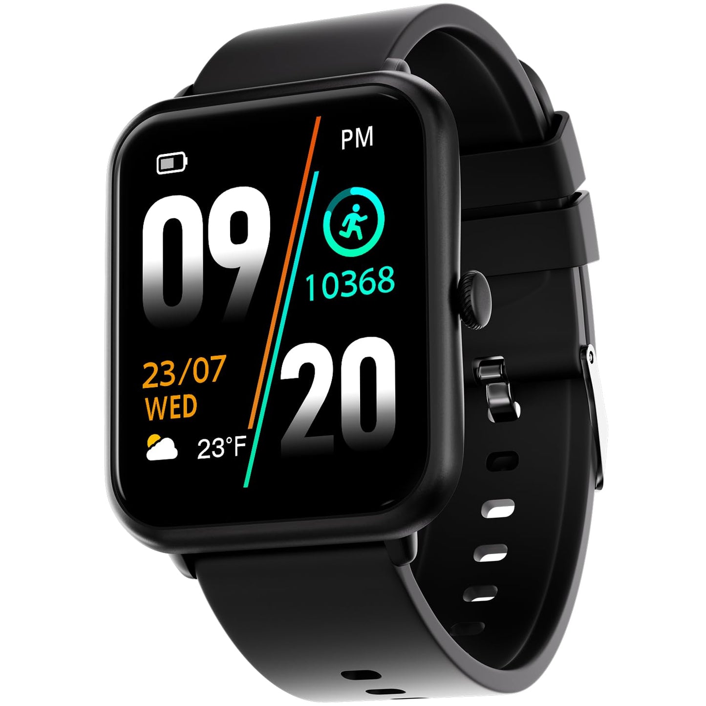 Fire-Boltt Ninja Call Pro Plus Smart Watch 1.83 inch with Bluetooth Calling, AI Voice Assistance, 100 Sports Modes IP67 Rating, 240 * 280 Pixel High Resolution (Black)