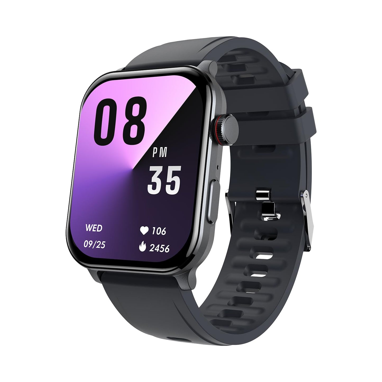 itel ICON 3 Smartwatch with Single chip BT Calling, 2.01" AMOLED Display, 500 Nits Brightness, Functional Crown, IP67 Waterproof, 170+ Watch Faces, 24Hr Health Monitor (Midnight Blue)
