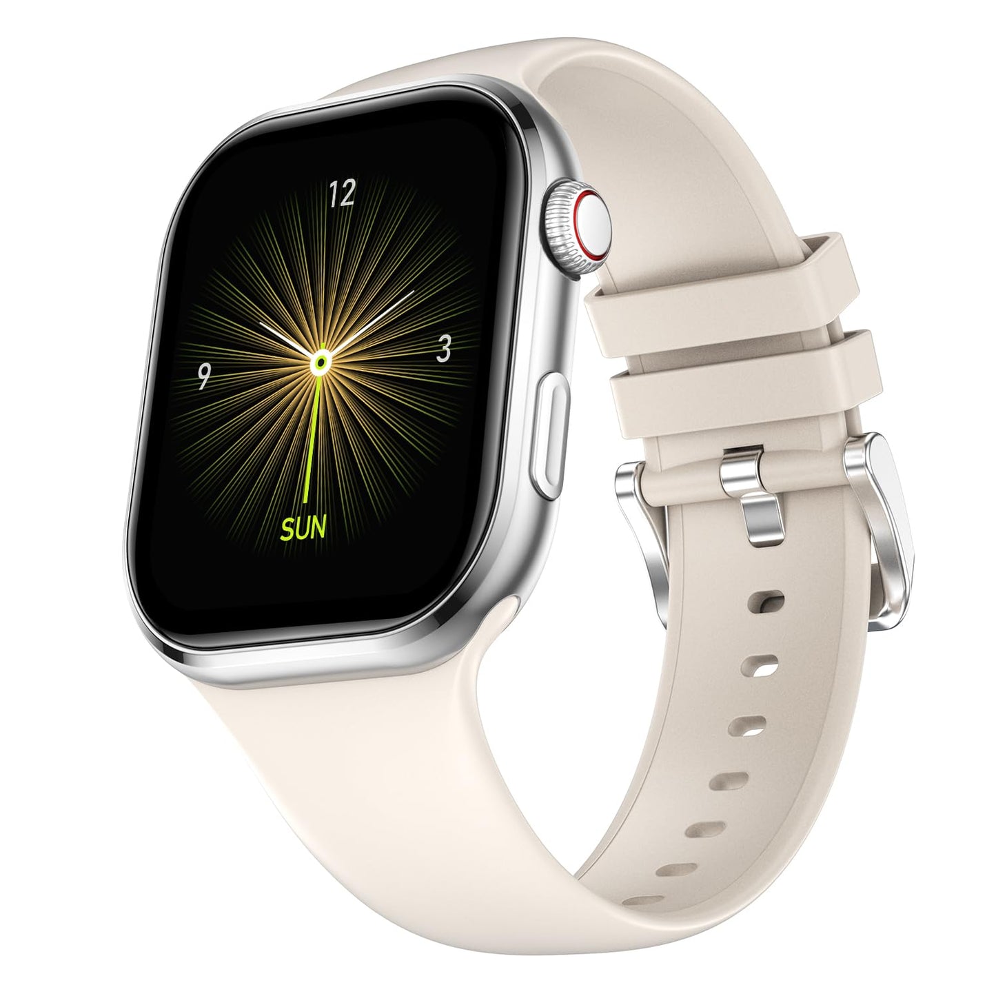 Fire-Boltt Brillia Smart Watch with 51.3mm (2.02 inch) AMOLED Display, Bluetooth Calling, SpO2, Heart Rate Monitoring, 120+ Sports Modes (Brillia, Black)