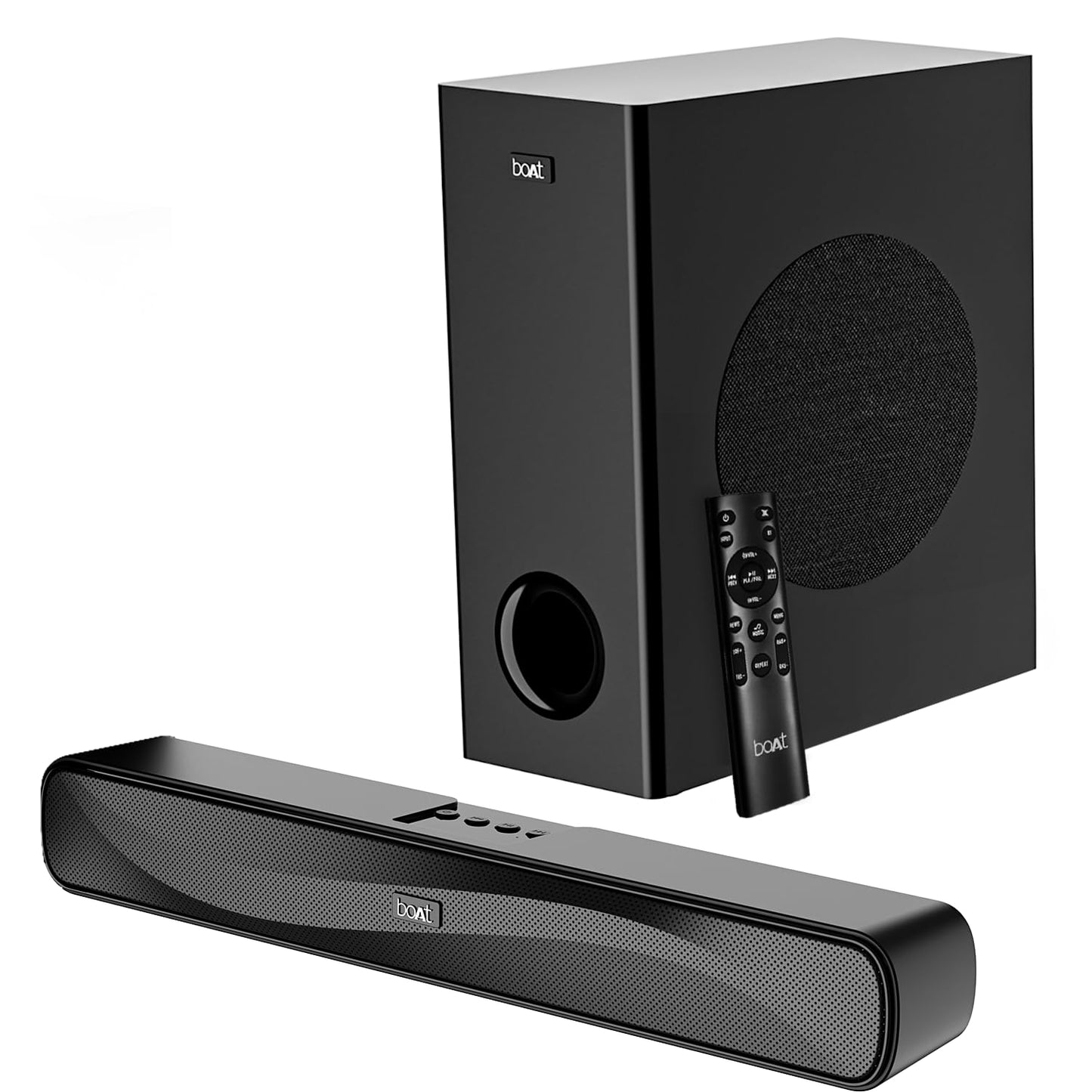 boAt Aavante Bar Azure Pro, 550 W Sound, 5.1CH with Wireless Rear Satellite Speakers, EQ Modes, BTv5.4,Multiple Ports, Master Remote, Bluetooth Sound Bar, Home Theatre Soundbar Speaker (Premium Black)