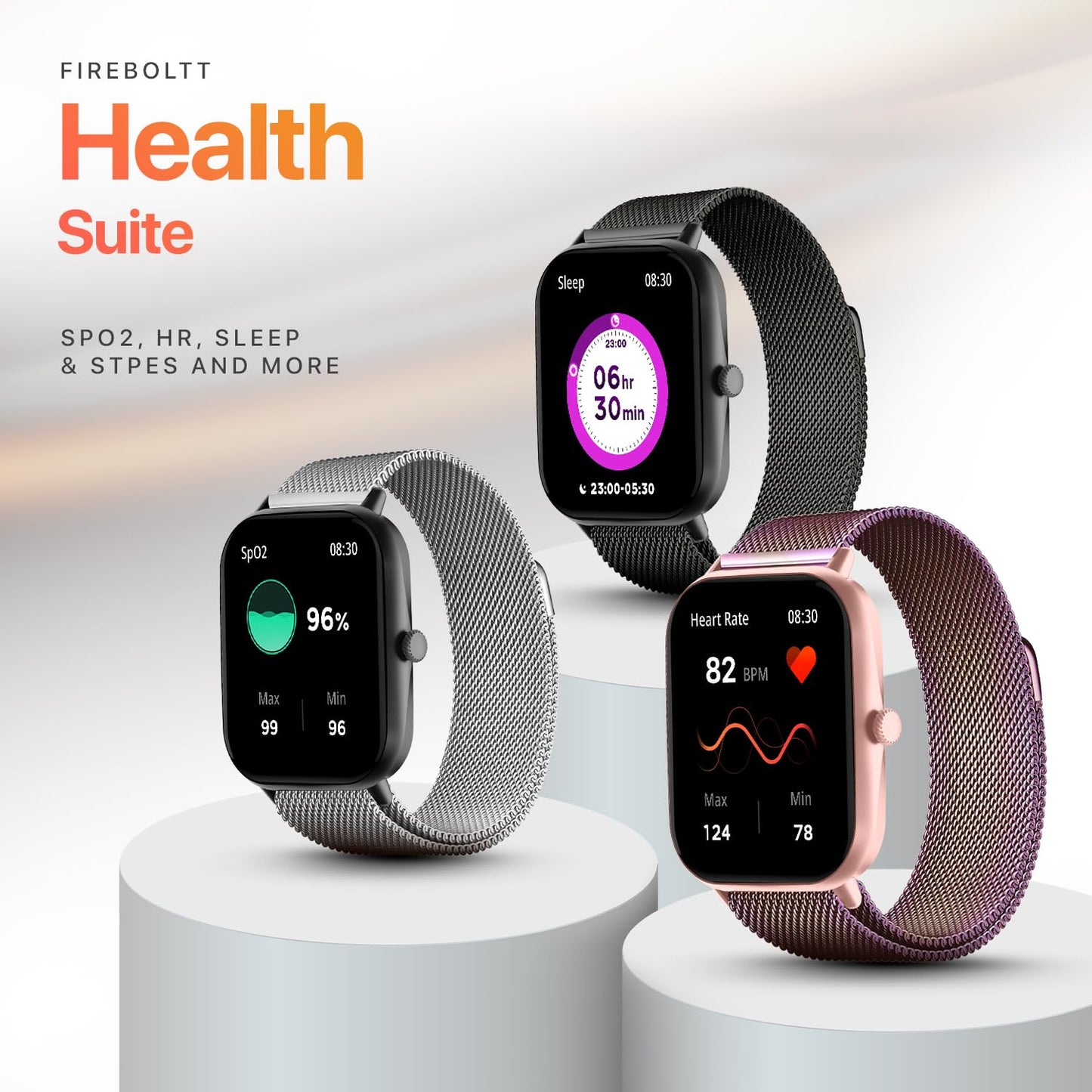 Fire-Boltt Ninja Call Pro Max Smart Watch 2.01 inch Display, Bluetooth Calling, 120+ Sports Modes, Health Suite, Voice Assistance (Black SS)