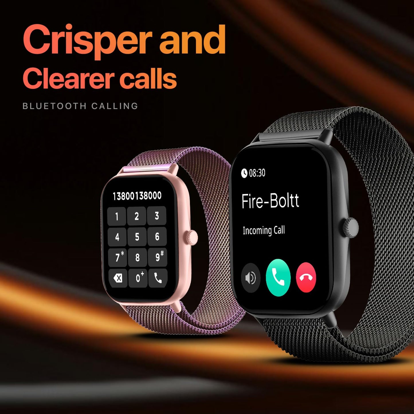 Fire-Boltt Ninja Call Pro Max Smart Watch 2.01 inch Display, Bluetooth Calling, 120+ Sports Modes, Health Suite, Voice Assistance (Black SS)