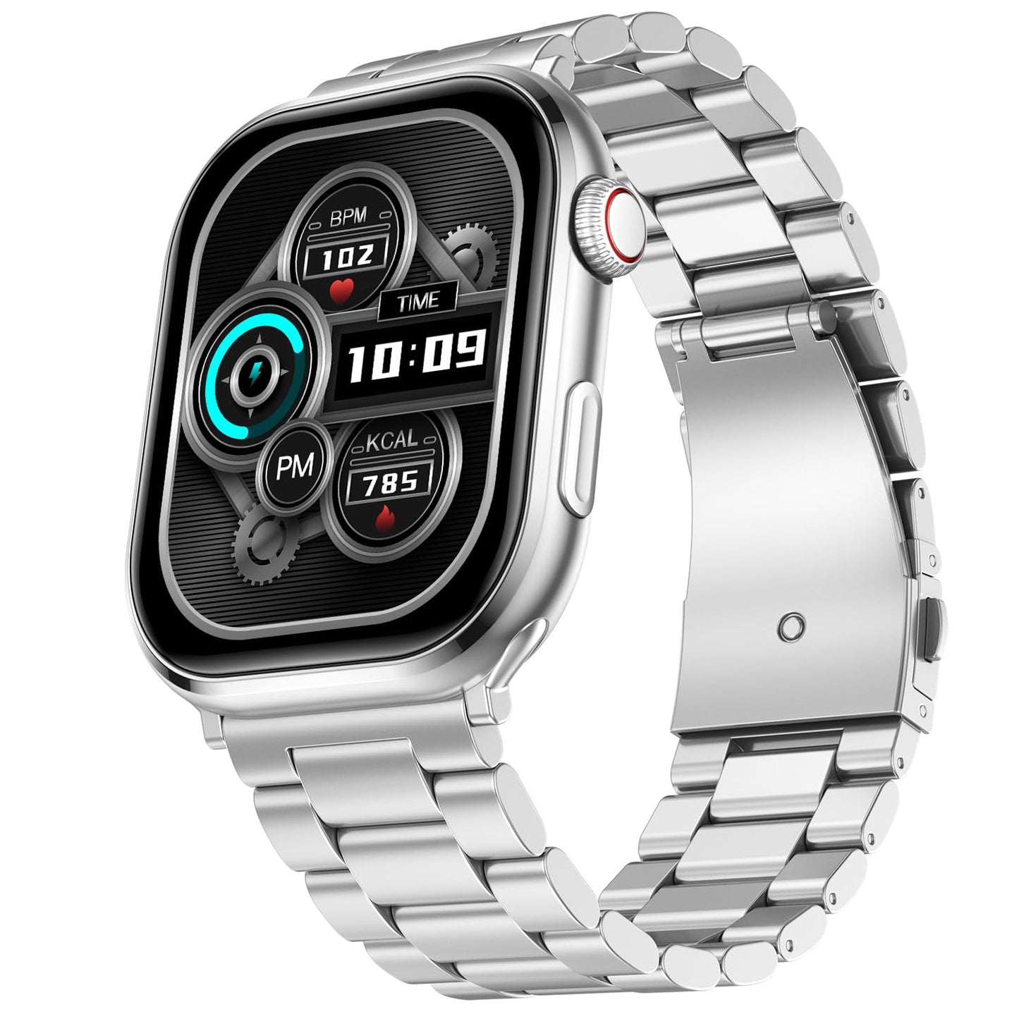 Fire-Boltt Brillia Smart Watch with 51.3mm (2.02 inch) AMOLED Display, Bluetooth Calling, SpO2, Heart Rate Monitoring, 120+ Sports Modes (Brillia, Black)
