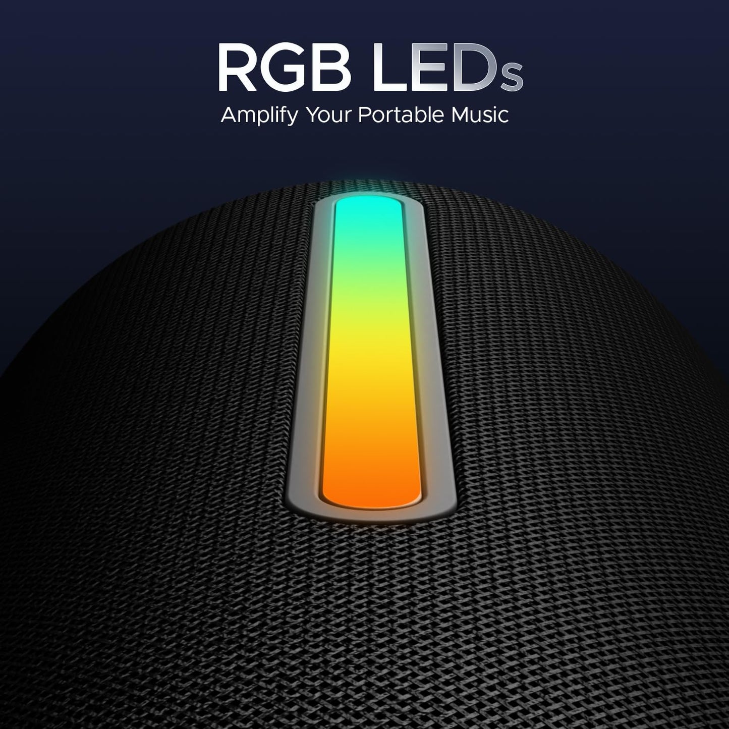 boAt Stone 352 Pro/Stone 358 Pro w/ 14W Signature Sound, Up to 12 Hours Playback, RGB LEDs, TWS Feature, Built-in Mic, BTv5.3, AUX Port, IPX5 & Type-C Interface Bluetooth Speaker (Raging Black)