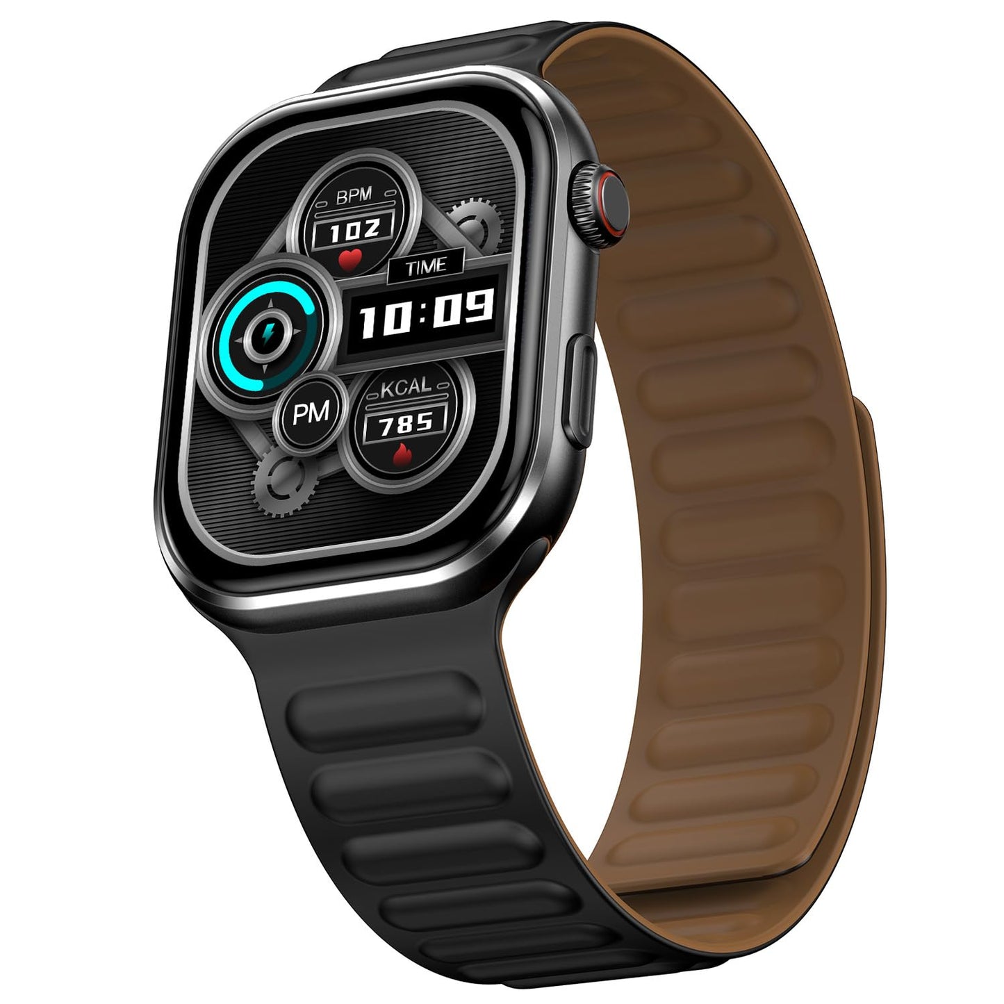 Fire-Boltt Brillia Smart Watch with 51.3mm (2.02 inch) AMOLED Display, Bluetooth Calling, SpO2, Heart Rate Monitoring, 120+ Sports Modes (Brillia, Black)