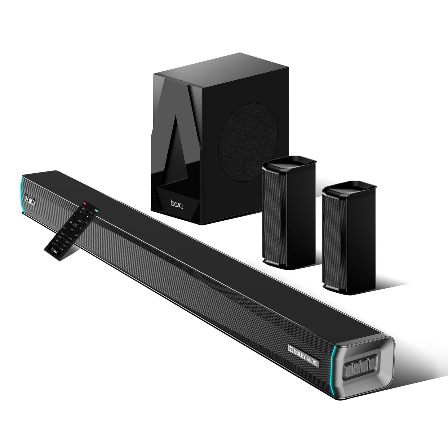 Boat Aavante Bar 610 Bluetooth Soundbar with 25W RMS Signature Sound, 2.0 Channel with Dual Passive Radiators, Upto 7 Hours Playback & Multi Connectivity(Charcoal Black)