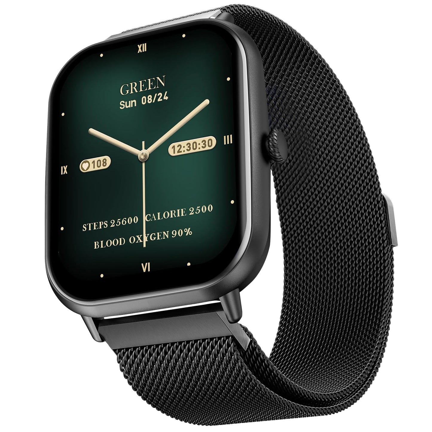 Fire-Boltt Ninja Call Pro Plus Smart Watch 1.83 inch with Bluetooth Calling, AI Voice Assistance, 100 Sports Modes IP67 Rating, 240 * 280 Pixel High Resolution (Black)
