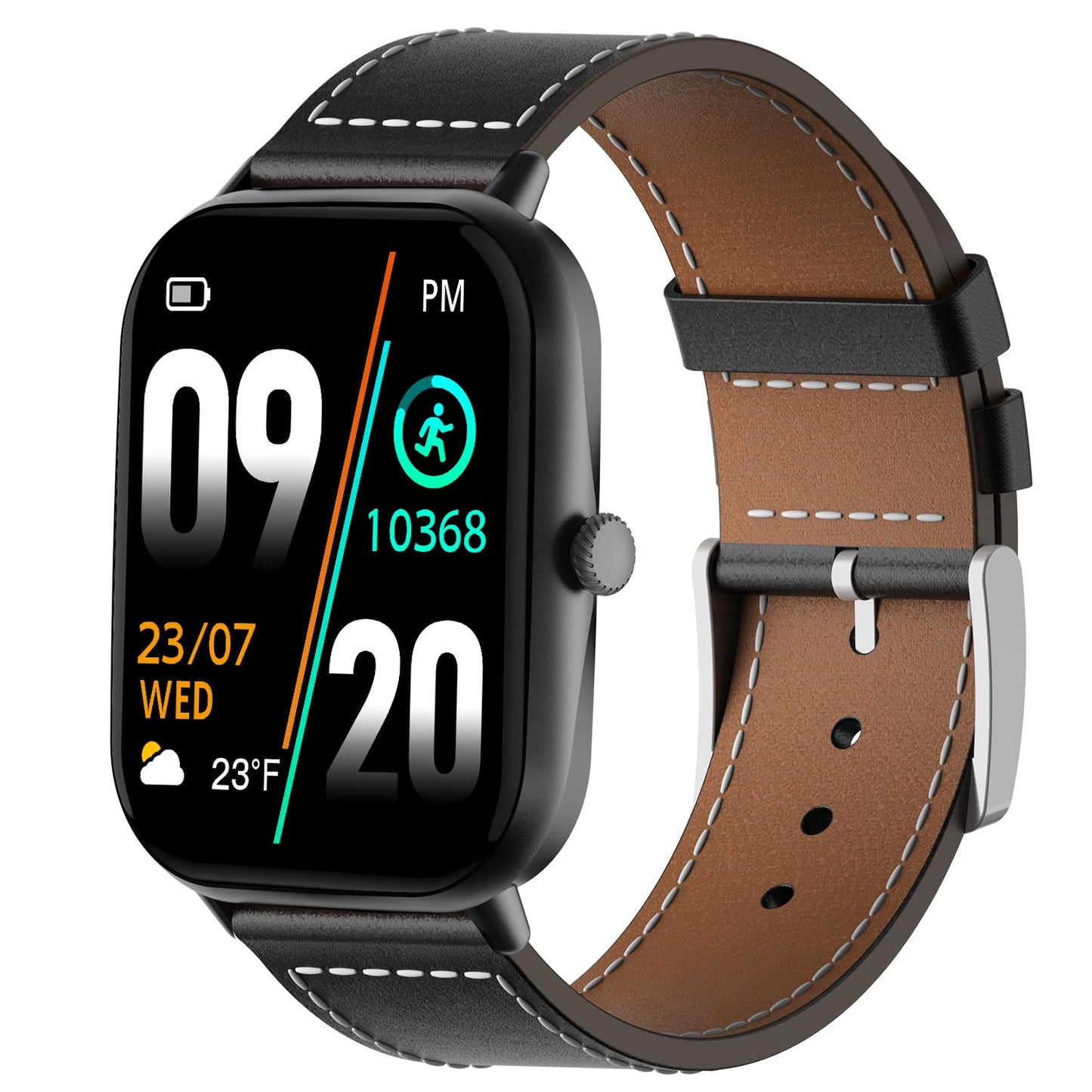 Fire-Boltt Ninja Call Pro Plus Smart Watch 1.83 inch with Bluetooth Calling, AI Voice Assistance, 100 Sports Modes IP67 Rating, 240 * 280 Pixel High Resolution (Black)