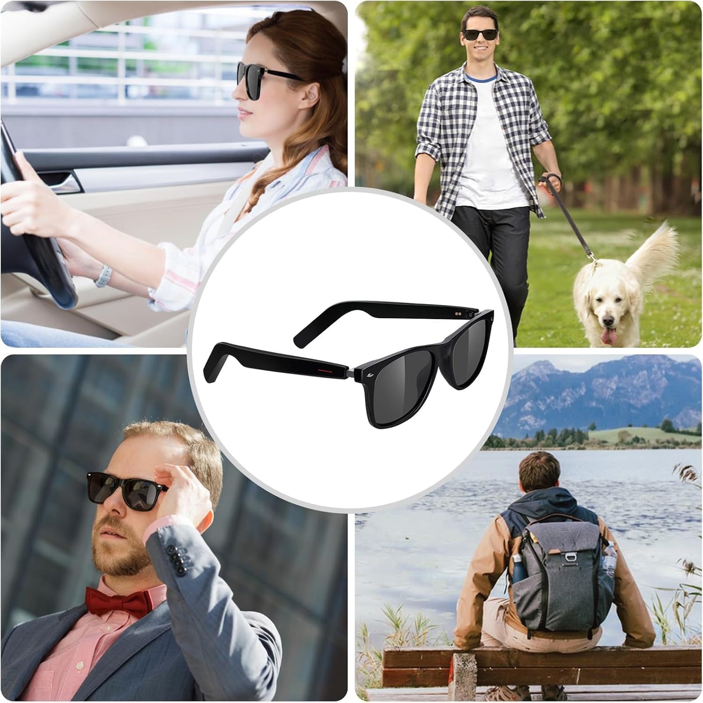 Calyrex Smart Glasses, Polarized Bluetooth Sunglasses, Built-in Mic & Speakers, Voice Assistant, UV Protection Audio Sun Glass