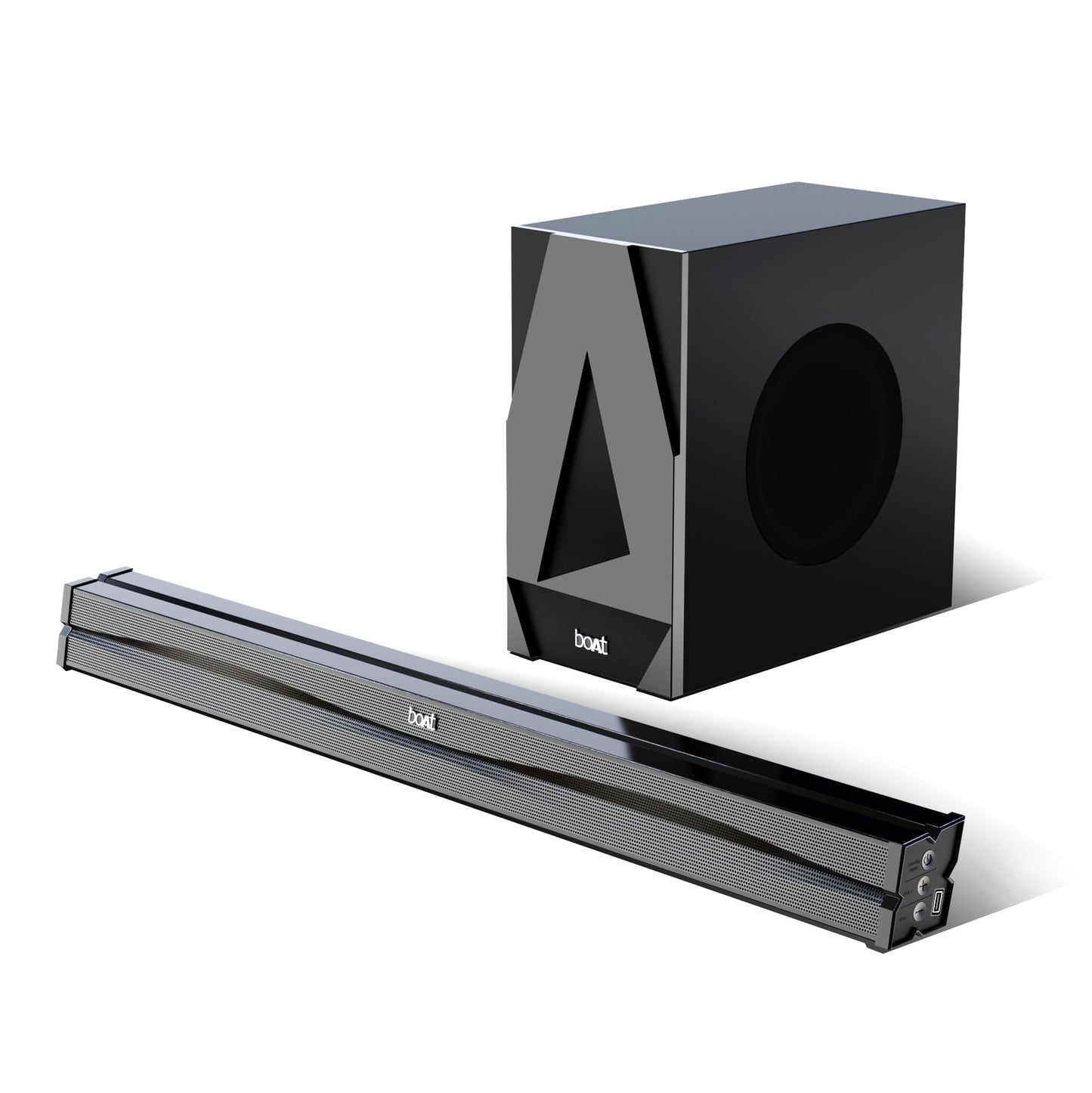 Boat Aavante Bar 610 Bluetooth Soundbar with 25W RMS Signature Sound, 2.0 Channel with Dual Passive Radiators, Upto 7 Hours Playback & Multi Connectivity(Charcoal Black)