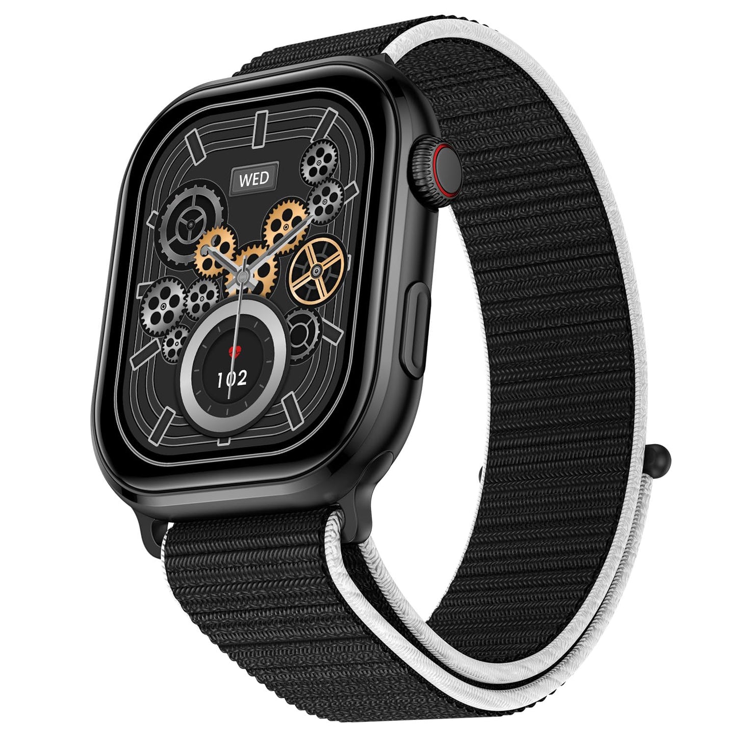 Fire-Boltt Brillia Smart Watch with 51.3mm (2.02 inch) AMOLED Display, Bluetooth Calling, SpO2, Heart Rate Monitoring, 120+ Sports Modes (Brillia, Black)