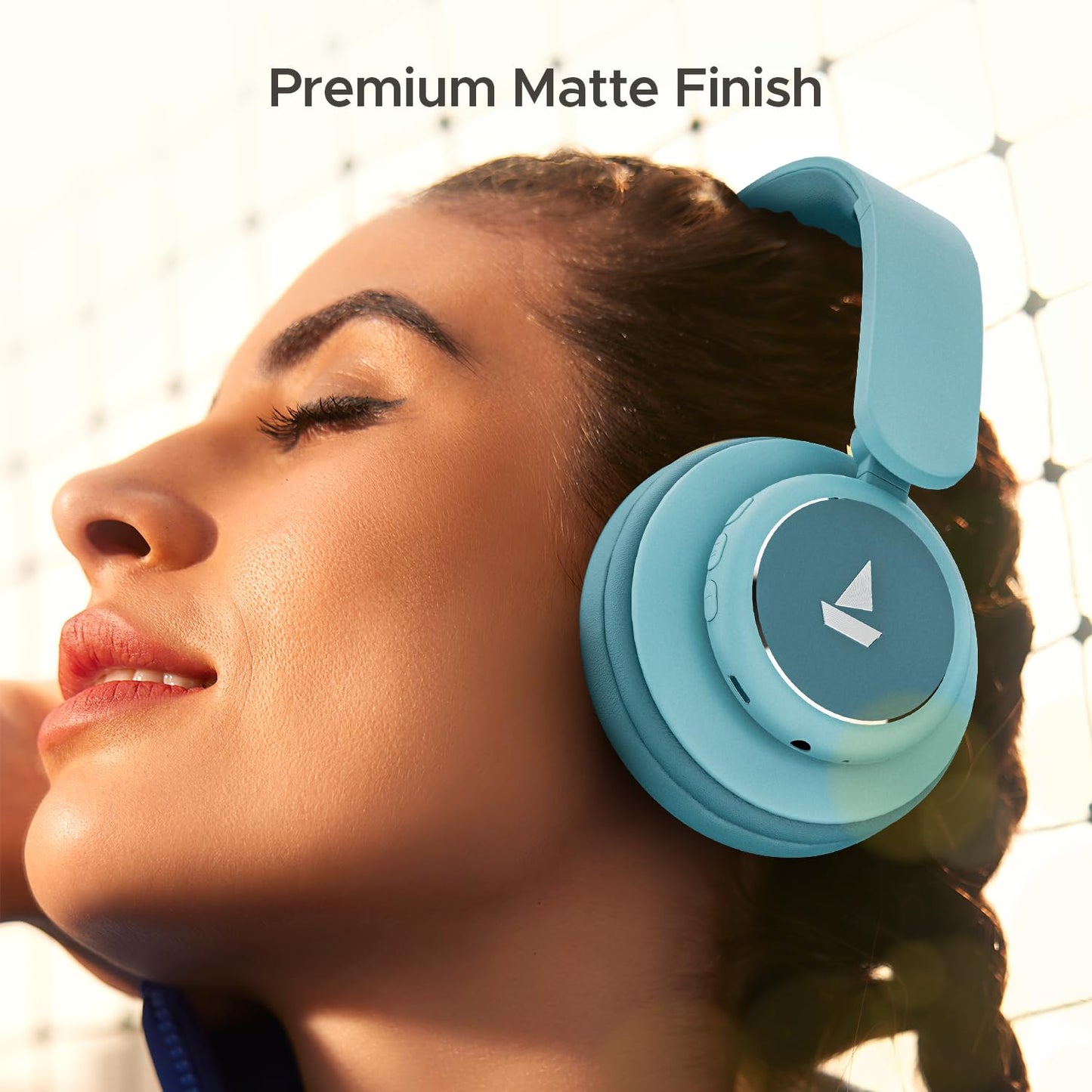 Boat Rockerz 450 Pro Bluetooth Wireless On Ear Headphones with Mic with 70 Hours Battery, 40Mm Drivers, Bluetooth V5.0 Padded Ear Cushions, Easy Access Controls and Voice Assistant(Aqua Blue)