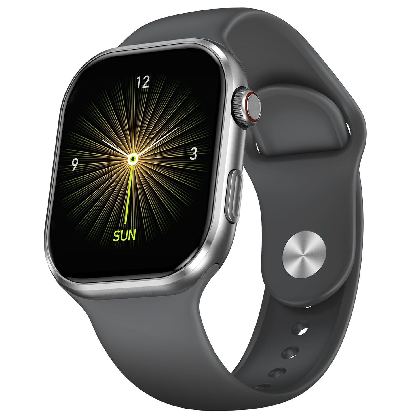 Fire-Boltt Brillia Smart Watch with 51.3mm (2.02 inch) AMOLED Display, Bluetooth Calling, SpO2, Heart Rate Monitoring, 120+ Sports Modes (Brillia, Black)