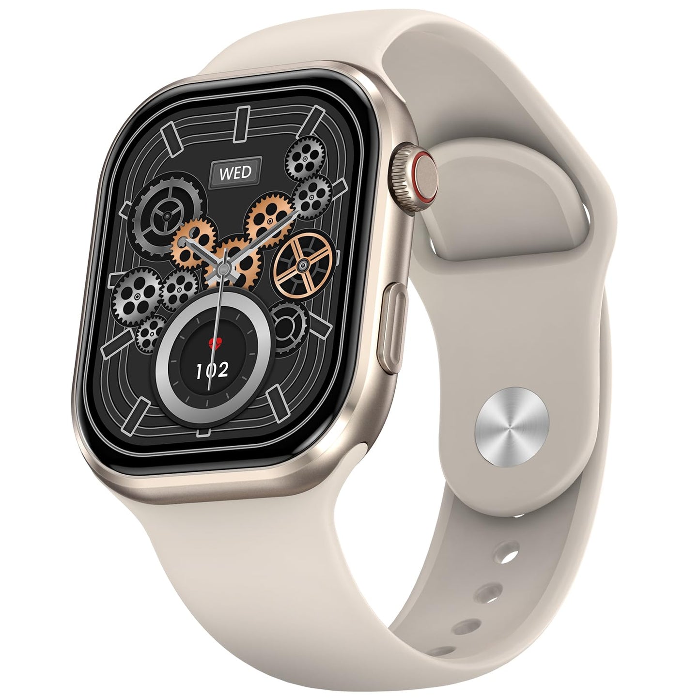 Fire-Boltt Brillia Smart Watch with 51.3mm (2.02 inch) AMOLED Display, Bluetooth Calling, SpO2, Heart Rate Monitoring, 120+ Sports Modes (Brillia, Black)