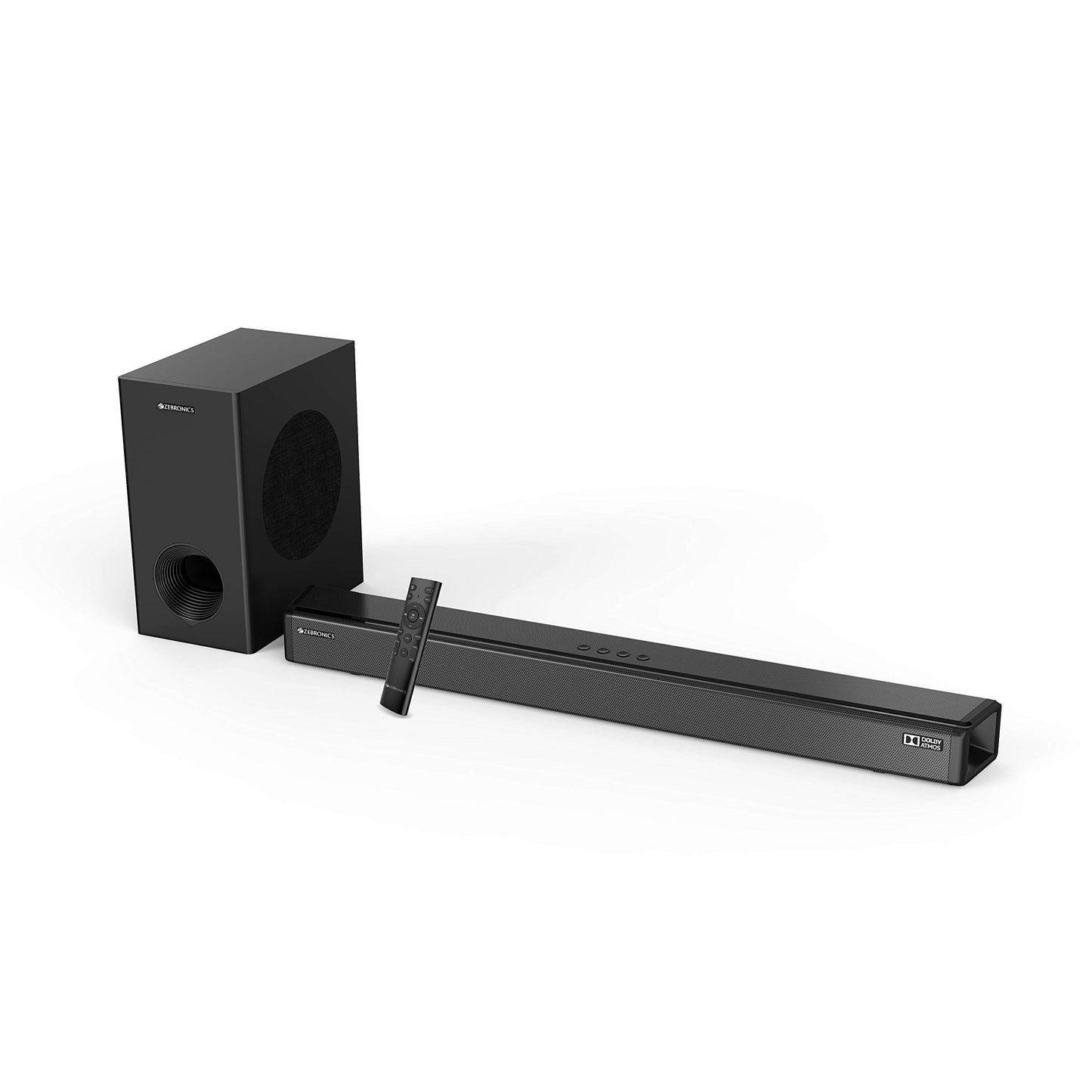 ZEBRONICS Juke BAR 7600 Soundbar, 300 Watts, 5.1 Surround, Dual Rear Satellites, Triple Driver Soundbar, 6.5"" Subwoofer, Bluetooth | HDMI (ARC) | Optical | USB | AUX