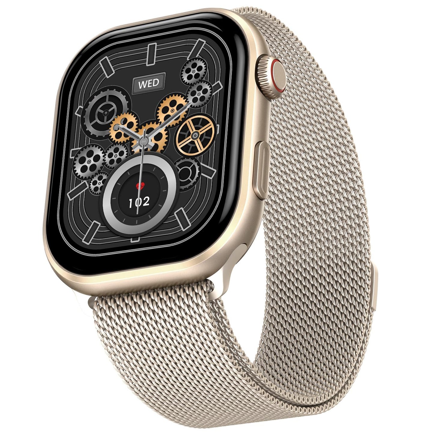 Fire-Boltt Brillia Smart Watch with 51.3mm (2.02 inch) AMOLED Display, Bluetooth Calling, SpO2, Heart Rate Monitoring, 120+ Sports Modes (Brillia, Black)