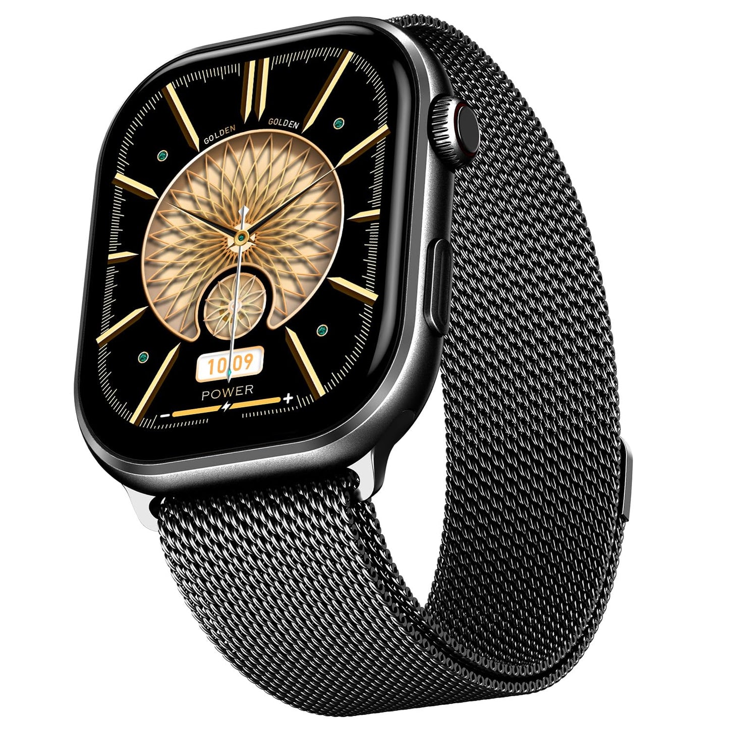 Fire-Boltt Brillia Smart Watch with 51.3mm (2.02 inch) AMOLED Display, Bluetooth Calling, SpO2, Heart Rate Monitoring, 120+ Sports Modes (Brillia, Black)