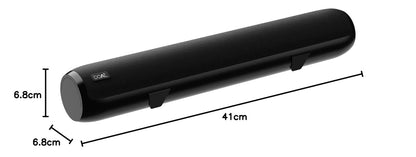 Boat Aavante Bar 610 Bluetooth Soundbar with 25W RMS Signature Sound, 2.0 Channel with Dual Passive Radiators, Upto 7 Hours Playback & Multi Connectivity(Charcoal Black)