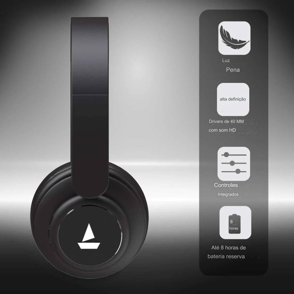 boAt Rockerz 450, 15 HRS Battery, 40mm Drivers, Padded Ear Cushions, Integrated Controls, Dual Modes, On Ear Bluetooth Headphones, Wireless Headphone with Mic (Luscious Black)