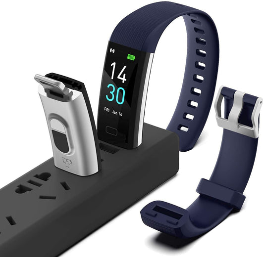 GameSir Smart Band with Multi-Feature Monitor Activity Tracking Sleep Monitor Step Counter Lightweight Fitness Band for Men, Women, Kids, Boy & Girls Smartband Mini Smart Watch (D115)