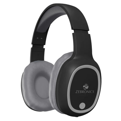 ZEBRONICS Thunder Bluetooth 5.3 Wireless Over Ear Headphones with 60H Backup, Gaming Mode, Dual Pairing, Enc, Aux, Micro Sd, Voice Assistant, Comfortable Earcups, Call Function (Teal Green)