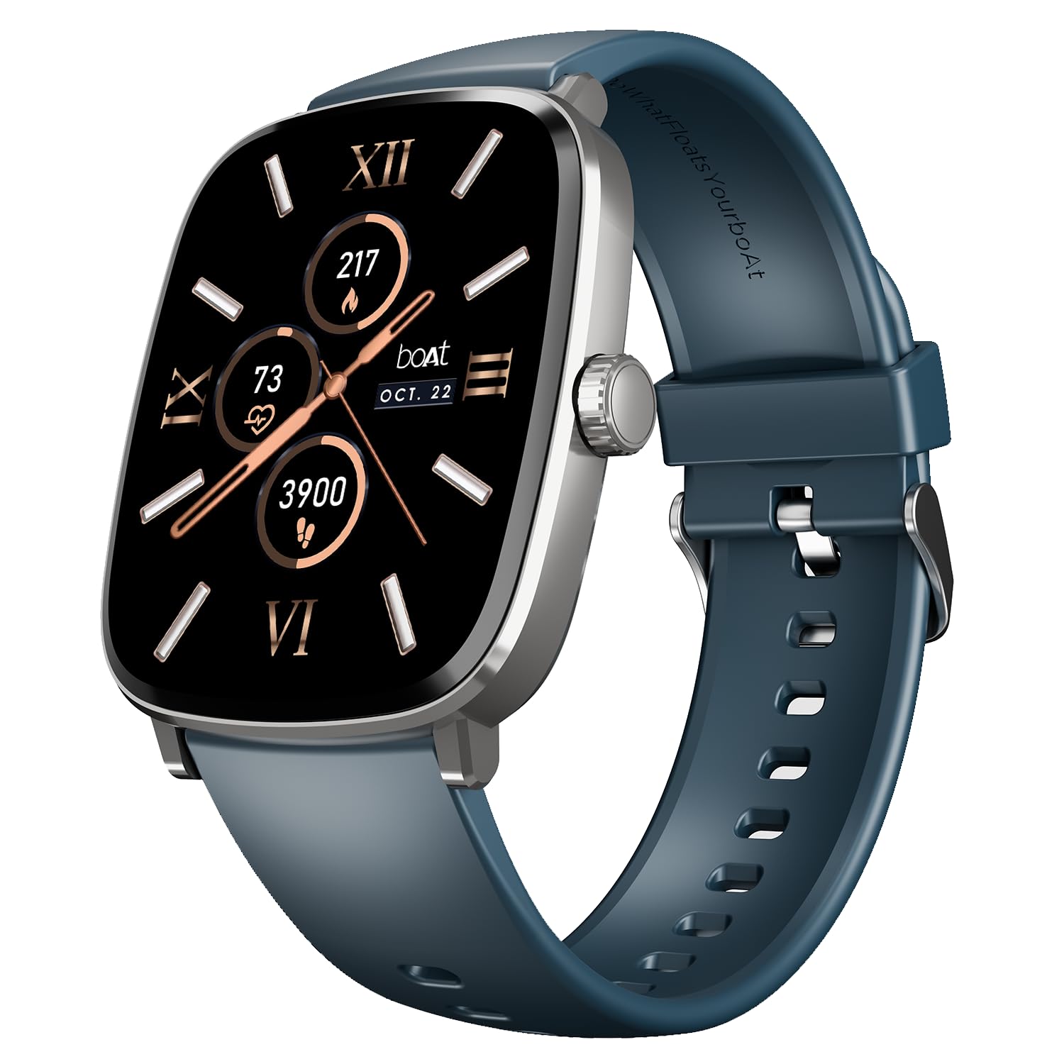 Boat Storm Call 3 w/Turn-by-Turn Navigation, 1.83" (4.6 cm) HD Display, Bluetooth Calling, Crest+ OS, QR Tray, Watch Face Studio, Coins, Emergency SOS Smart Watch for Men & Women(Active Black)