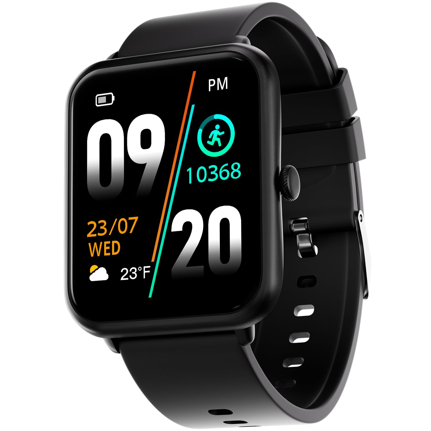 Fire-Boltt Ninja Call Pro Plus Smart Watch 1.83 inch with Bluetooth Calling, AI Voice Assistance, 100 Sports Modes IP67 Rating, 240 * 280 Pixel High Resolution (Black)