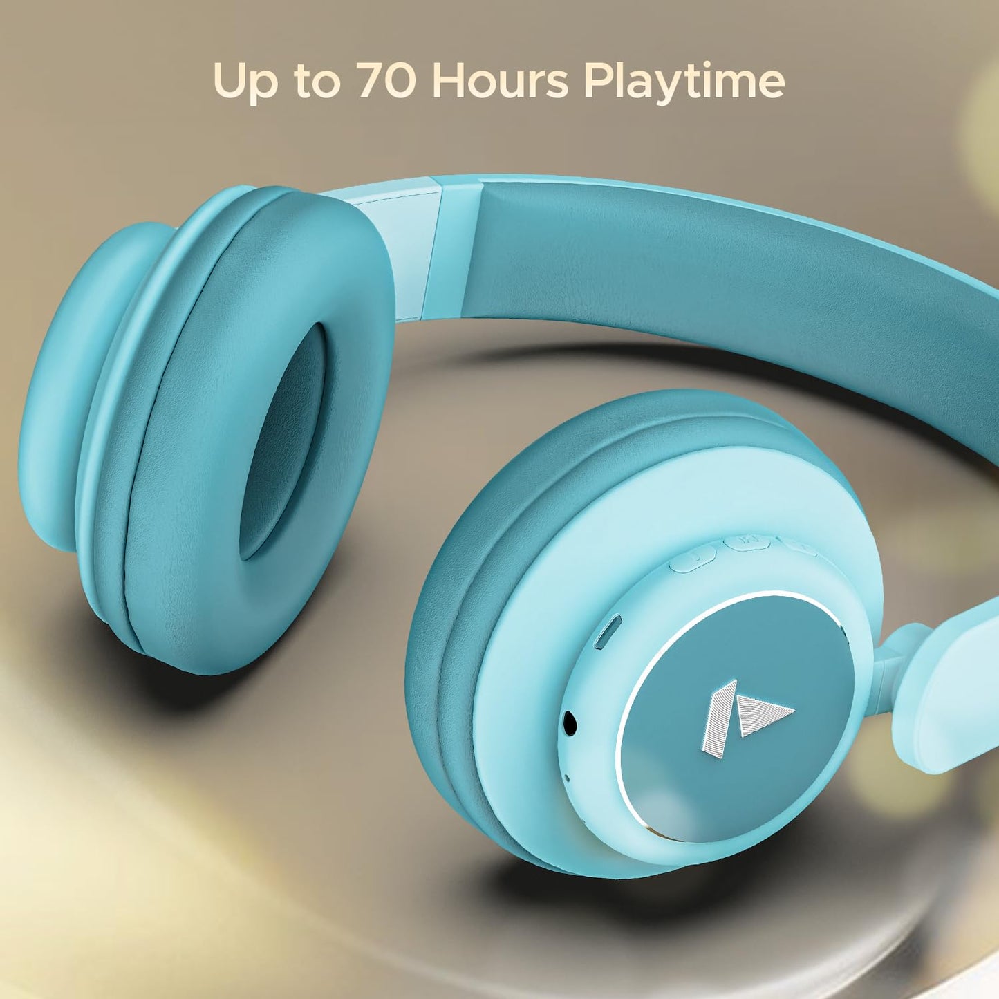 Boat Rockerz 450 Pro Bluetooth Wireless On Ear Headphones with Mic with 70 Hours Battery, 40Mm Drivers, Bluetooth V5.0 Padded Ear Cushions, Easy Access Controls and Voice Assistant(Aqua Blue)