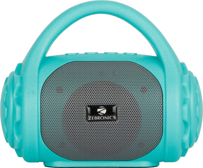 Zebronics ZEB-COUNTY 3W Wireless Bluetooth Portable Speaker With Supporting Carry Handle, USB, SD Card, AUX, FM & Call Function. (Black)
