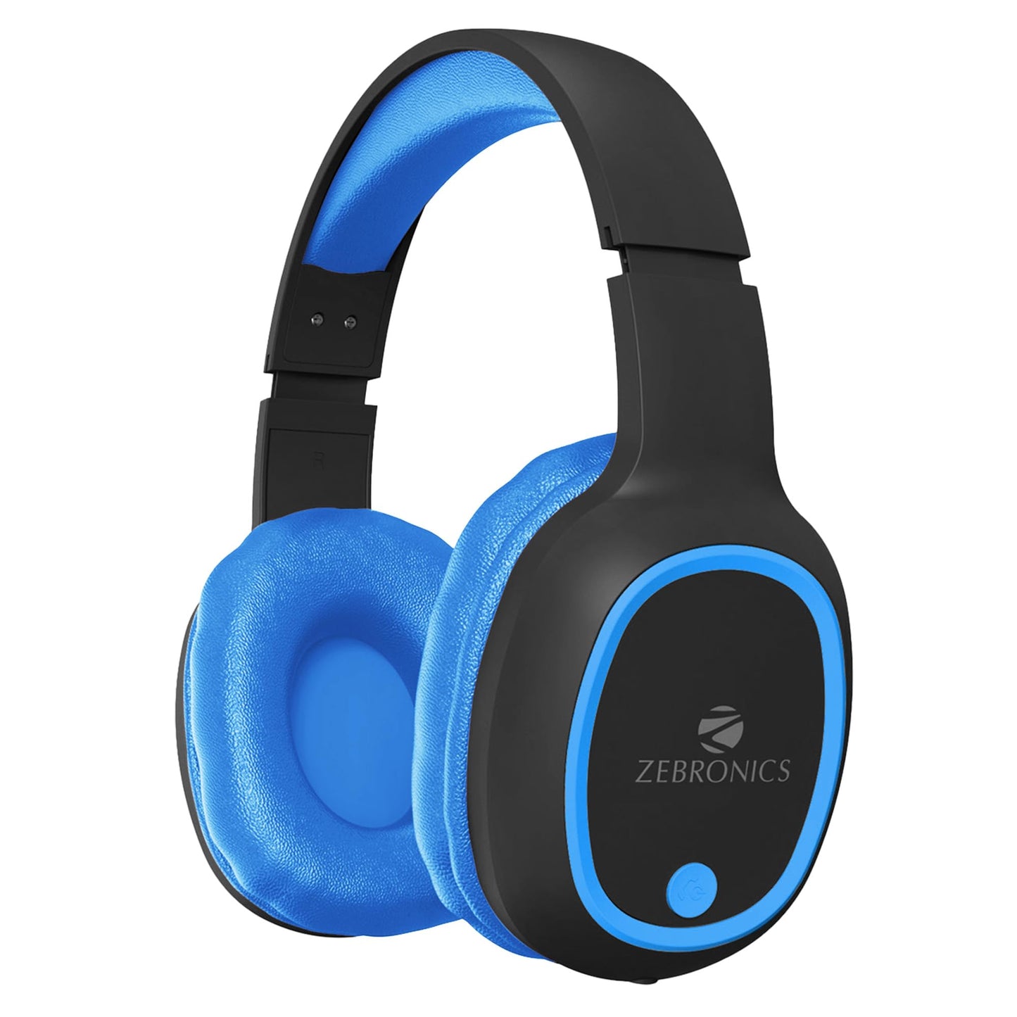 ZEBRONICS Thunder Bluetooth 5.3 Wireless Over Ear Headphones with 60H Backup, Gaming Mode, Dual Pairing, Enc, Aux, Micro Sd, Voice Assistant, Comfortable Earcups, Call Function (Teal Green)