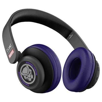 boAt Rockerz 450, 15 HRS Battery, 40mm Drivers, Padded Ear Cushions, Integrated Controls, Dual Modes, On Ear Bluetooth Headphones, Wireless Headphone with Mic (Luscious Black)