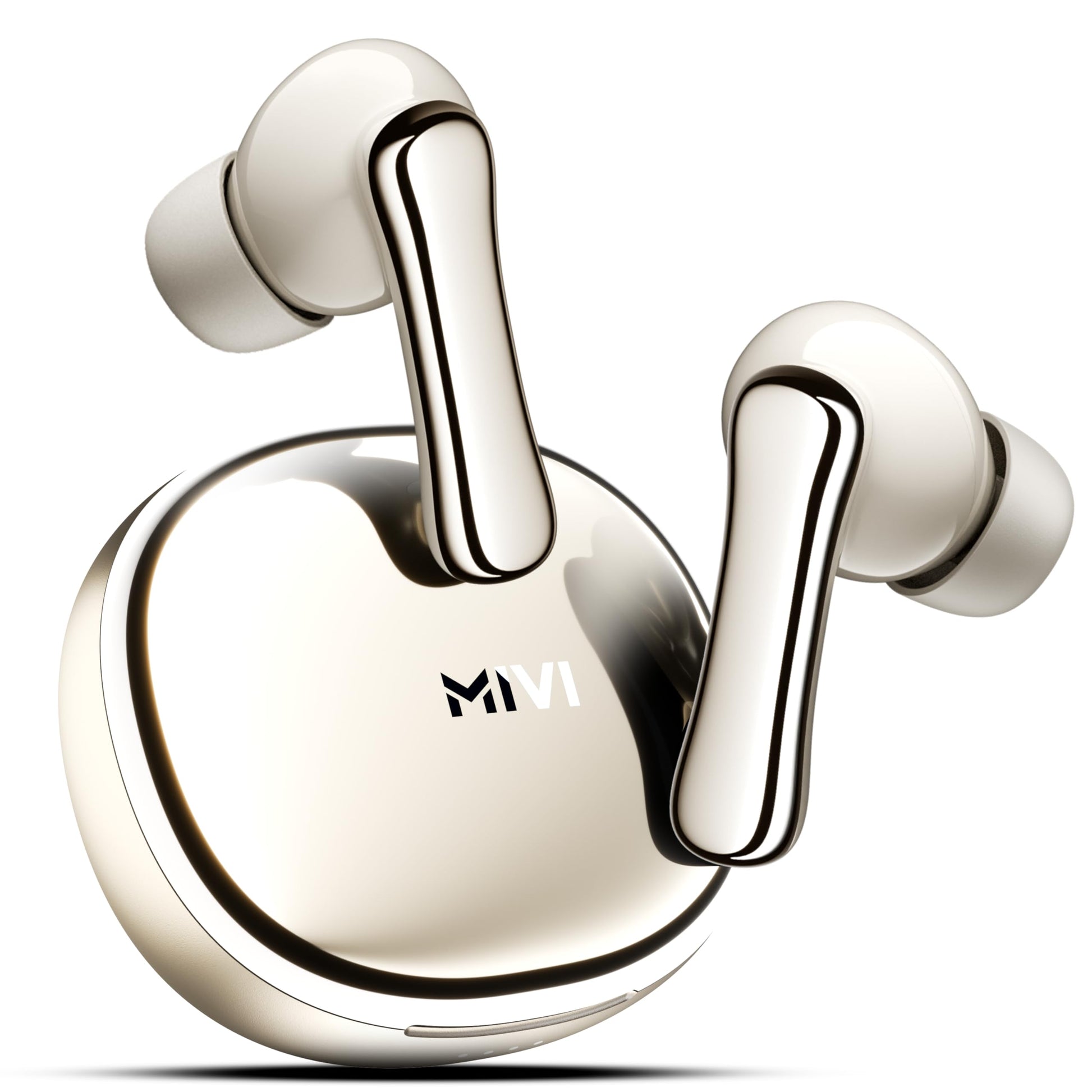 Mivi SuperPods Halo [Flagship Launch], 35dB ANC Active Noise Cancellation in Ear Ear Buds Wireless, Spatial Audio, 60HRS Battery,13mm Drivers, IPX4, v5.4 Bluetooth Earbuds with Mic