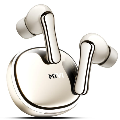 Mivi SuperPods Halo [Flagship Launch], 35dB ANC Active Noise Cancellation in Ear Ear Buds Wireless, Spatial Audio, 60HRS Battery,13mm Drivers, IPX4, v5.4 Bluetooth Earbuds with Mic
