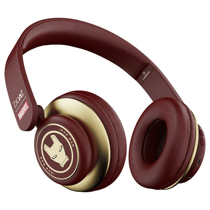 boAt Rockerz 450, 15 HRS Battery, 40mm Drivers, Padded Ear Cushions, Integrated Controls, Dual Modes, On Ear Bluetooth Headphones, Wireless Headphone with Mic (Luscious Black)
