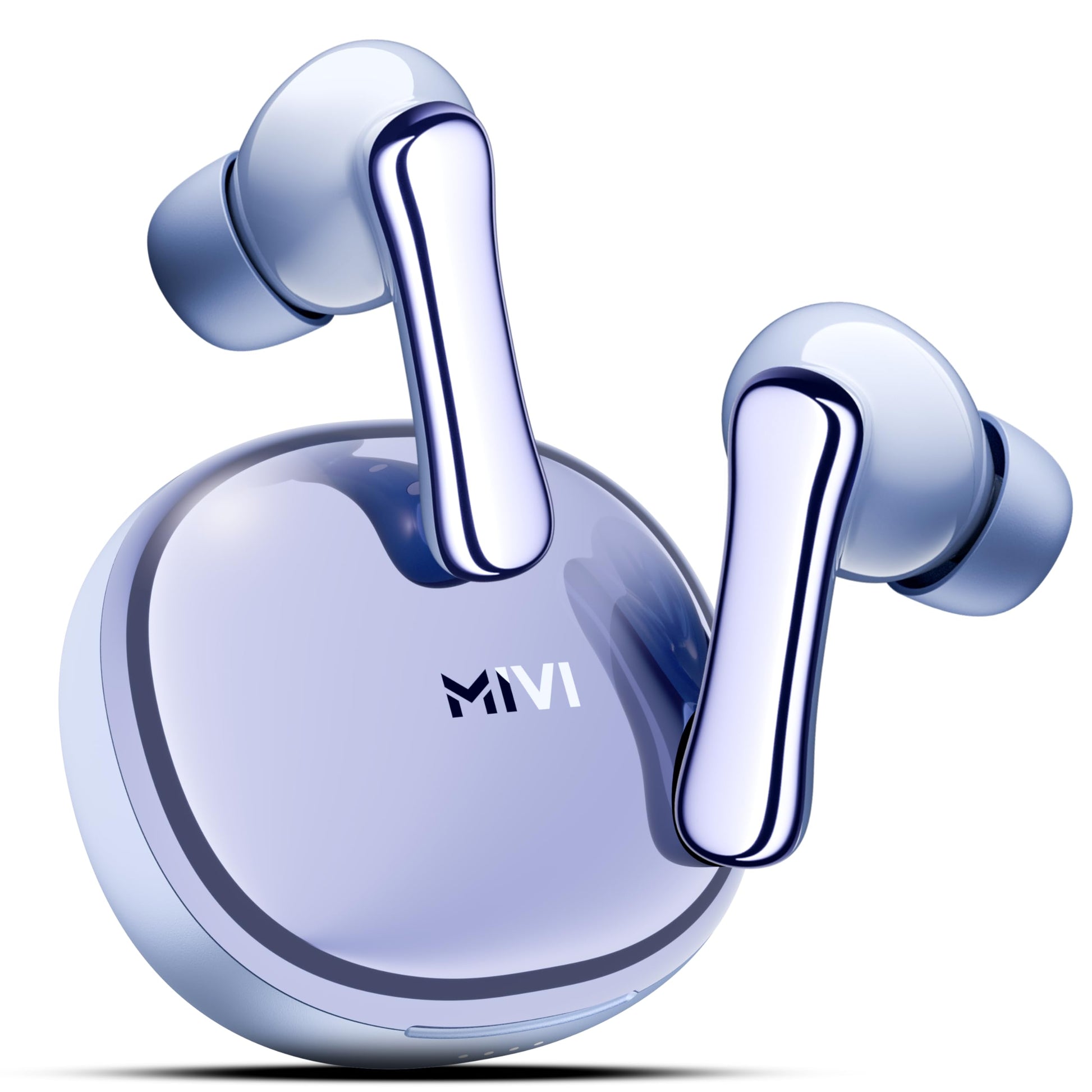 Mivi SuperPods Halo [Flagship Launch], 35dB ANC Active Noise Cancellation in Ear Ear Buds Wireless, Spatial Audio, 60HRS Battery,13mm Drivers, IPX4, v5.4 Bluetooth Earbuds with Mic