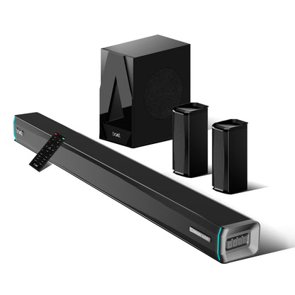 Boat Aavante Bar 610 Bluetooth Soundbar with 25W RMS Signature Sound, 2.0 Channel with Dual Passive Radiators, Upto 7 Hours Playback & Multi Connectivity(Charcoal Black)