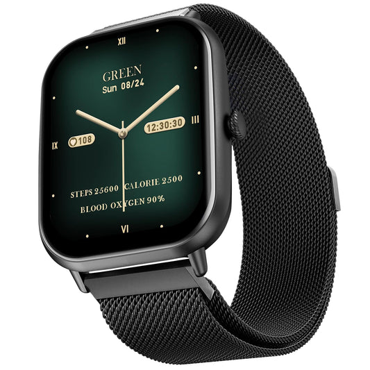 Fire-Boltt Ninja Call Pro Max Smart Watch 2.01 inch Display, Bluetooth Calling, 120+ Sports Modes, Health Suite, Voice Assistance (Black SS)