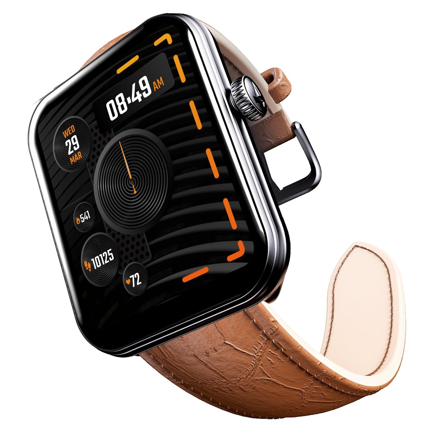 Boat Storm Call 3 w/Turn-by-Turn Navigation, 1.83" (4.6 cm) HD Display, Bluetooth Calling, Crest+ OS, QR Tray, Watch Face Studio, Coins, Emergency SOS Smart Watch for Men & Women(Active Black)