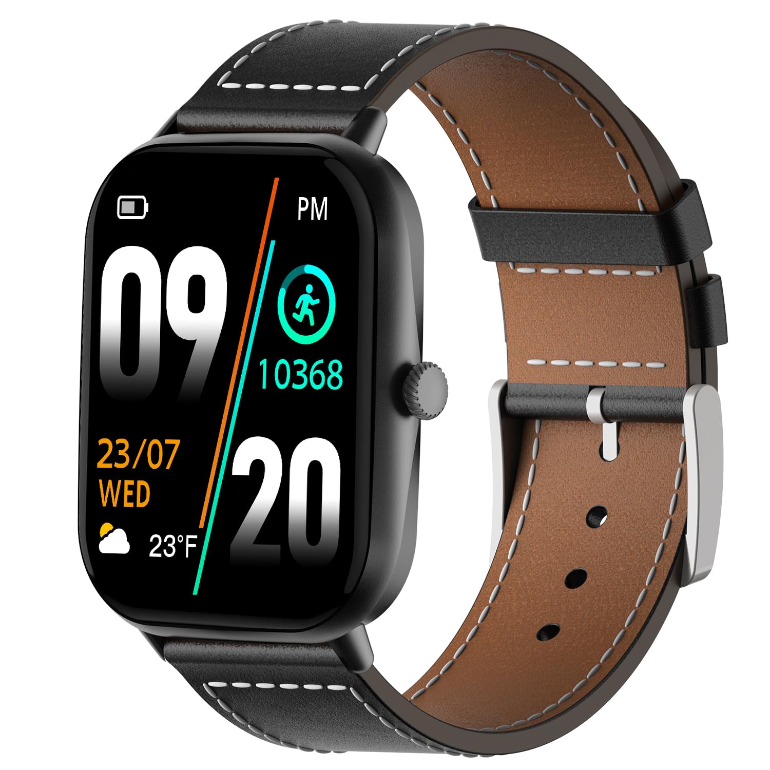 Fire-Boltt Ninja Call Pro Plus Smart Watch 1.83 inch with Bluetooth Calling, AI Voice Assistance, 100 Sports Modes IP67 Rating, 240 * 280 Pixel High Resolution (Black)