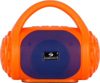 Zebronics ZEB-COUNTY 3W Wireless Bluetooth Portable Speaker With Supporting Carry Handle, USB, SD Card, AUX, FM & Call Function. (Black)
