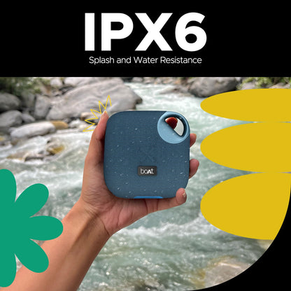 boAt Stone 193 Pro / Stone190 Pro with 5W Signature Sound, Up to 12hrs of Playtime, TWS Feature, Built-in Mic, Bluetooth v5.3, AUX Port, TF Card, IPX6 & Type-C Bluetooth Speaker (Tropical Blue)