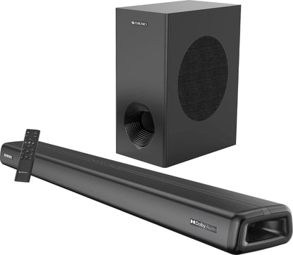 ZEBRONICS Juke BAR 7600 Soundbar, 300 Watts, 5.1 Surround, Dual Rear Satellites, Triple Driver Soundbar, 6.5"" Subwoofer, Bluetooth | HDMI (ARC) | Optical | USB | AUX