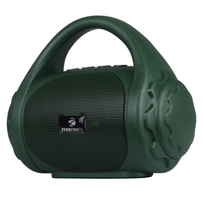Zebronics ZEB-COUNTY 3W Wireless Bluetooth Portable Speaker With Supporting Carry Handle, USB, SD Card, AUX, FM & Call Function. (Black)