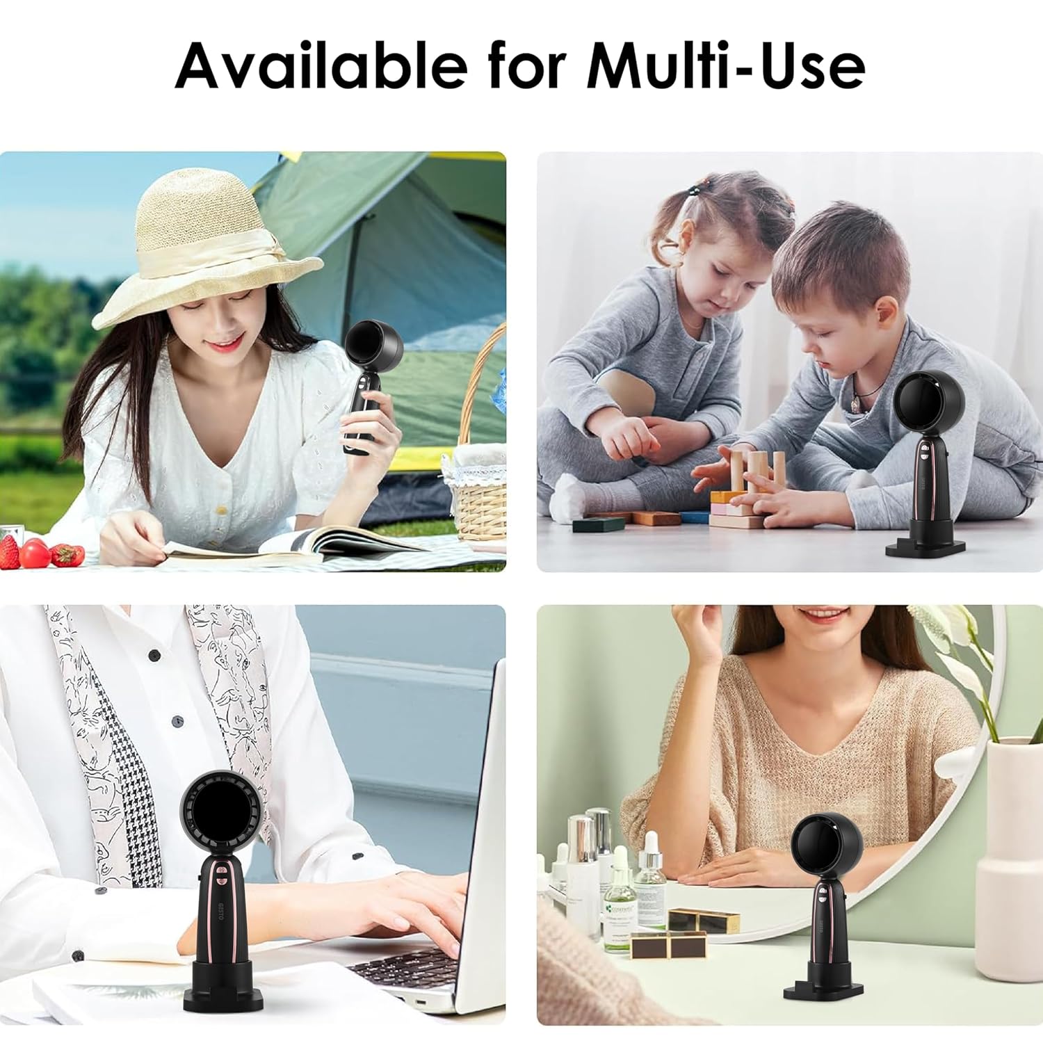Gesto Portable Fan Rechargeable With Digital Display – High Speed With 100 Speed Modes | Mini Fan,Small Fan,USB Charging Hand Fan with 4000mAh Battery Upto 20 Hrs Runtime | Travel,Women’s Makeup