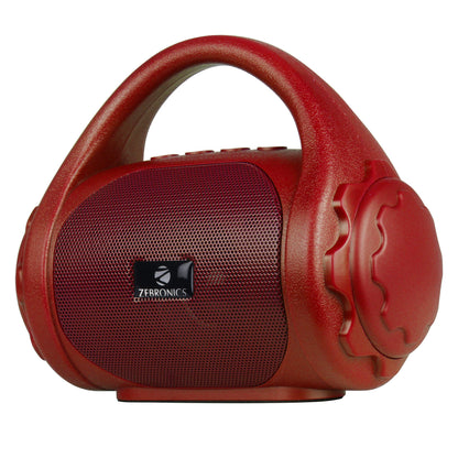 Zebronics ZEB-COUNTY 3W Wireless Bluetooth Portable Speaker With Supporting Carry Handle, USB, SD Card, AUX, FM & Call Function. (Black)